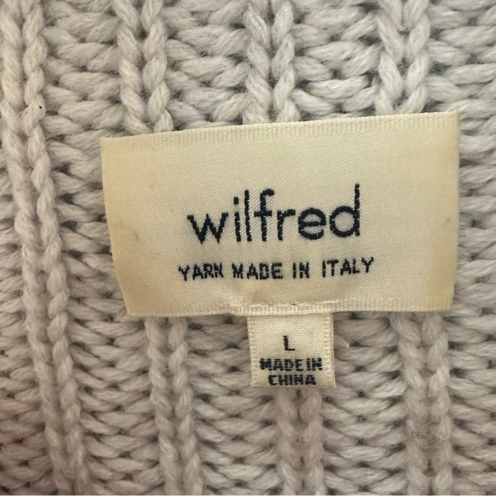 Aritzia Wilfred 100% Wool Chunky Sweater - Picture 6 of 9